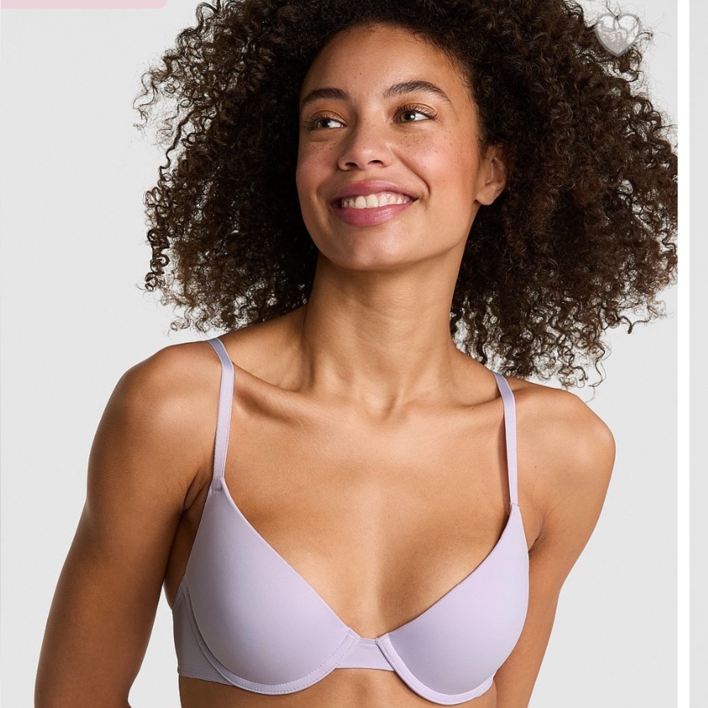 NWT Victoria’s Secret PINK Wear Everywhere Push-Up Bra in Purple Whisper 32AA